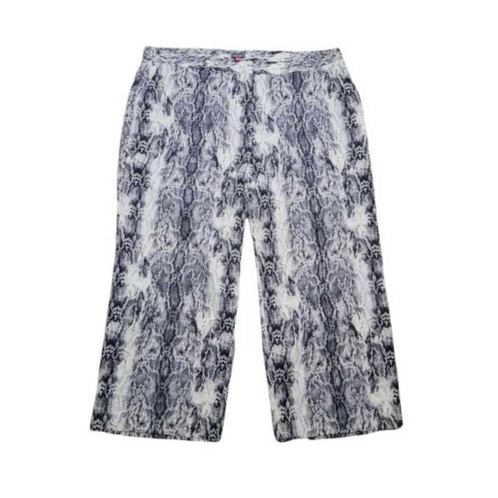 Vince Camuto Snake Skin Print Wide Leg Pants